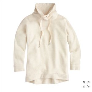 J Crew Brushed Wool Funnel Sweatshirt